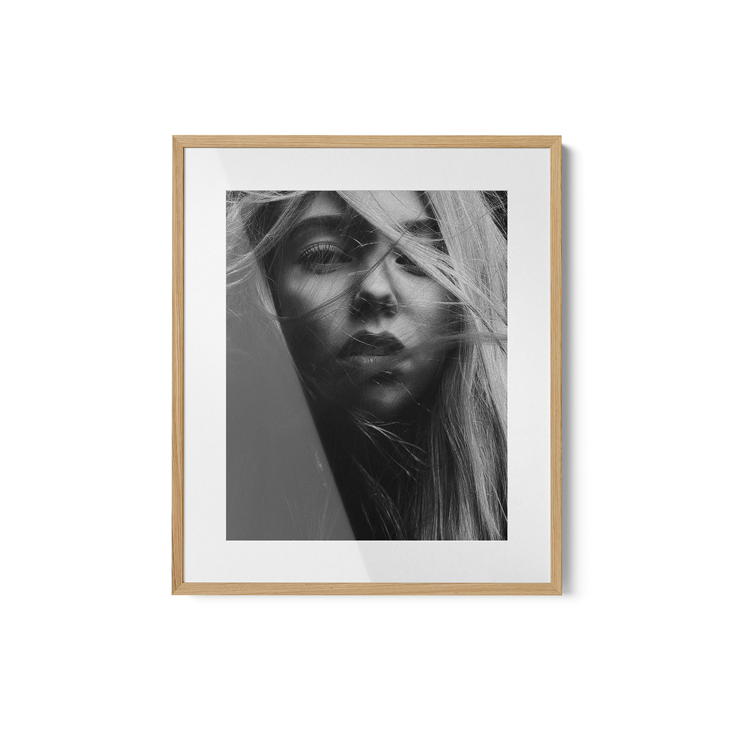 Wooden framed prints - with passepartout