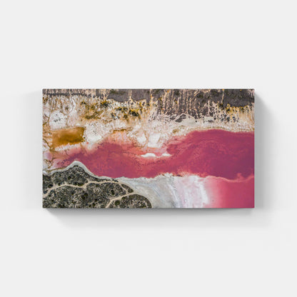 Růžové jezero abstrakce – Austrálie
